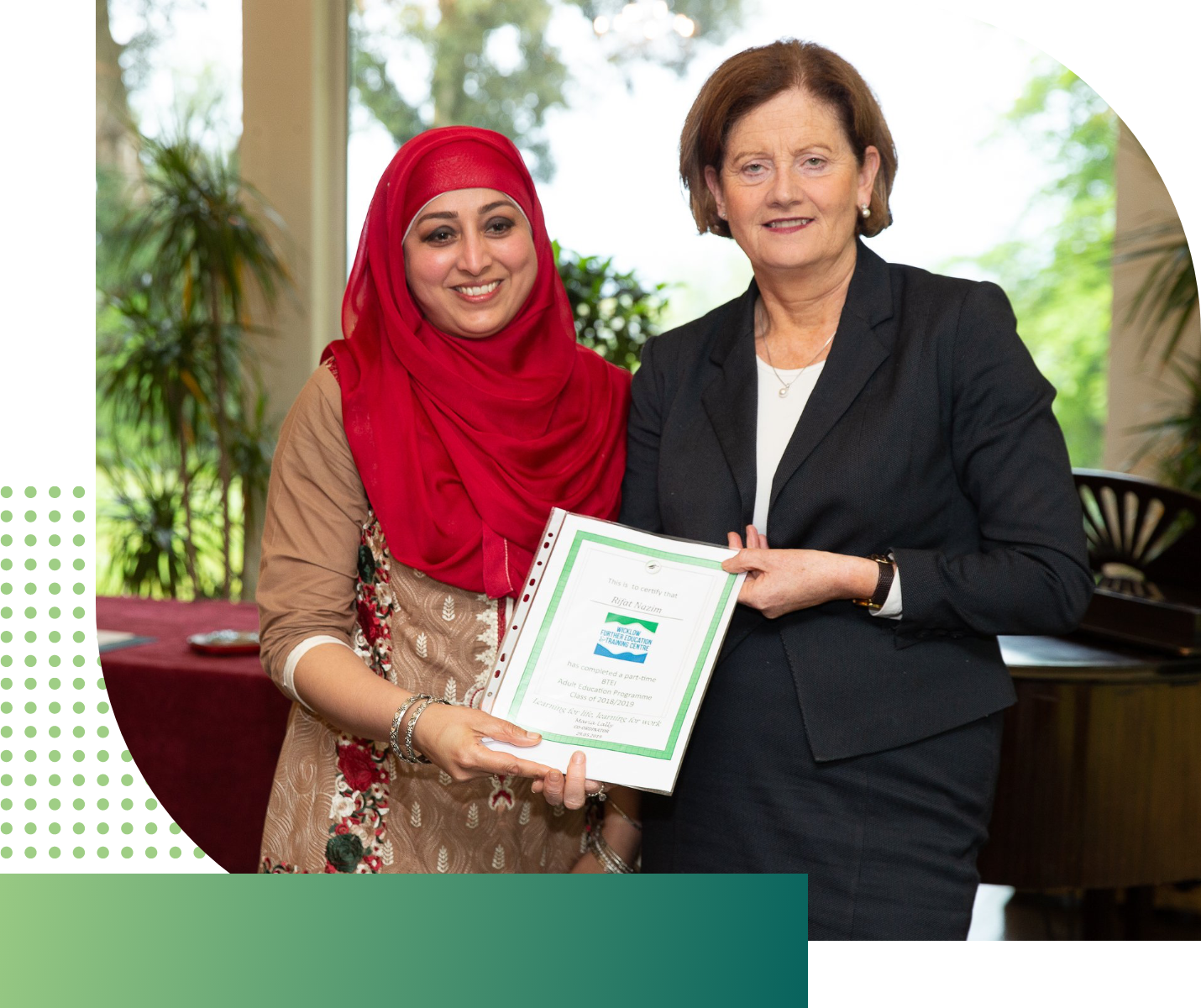 Kildare and Wicklow Education Training Boards' CE holding certificate