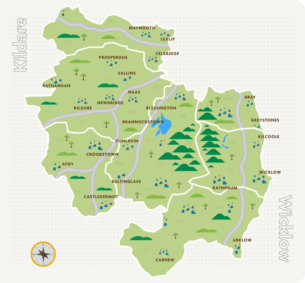 Kildare & Wicklow Map
