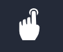 ReachDeck hover to speak symbol A white hand pointer on navy background