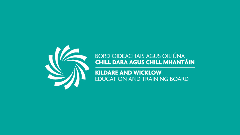 KWETB Logo "Bord Oideachais agus Oiliúna Chill Dara agus Chill Mhantáin, Kildare and Wicklow Education and Training Board"
