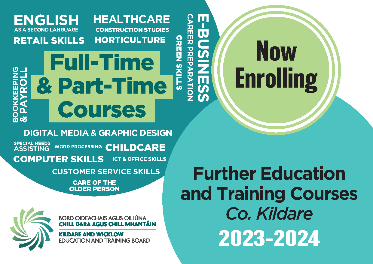Kildare brochure for courses 2023-2024 front cover image