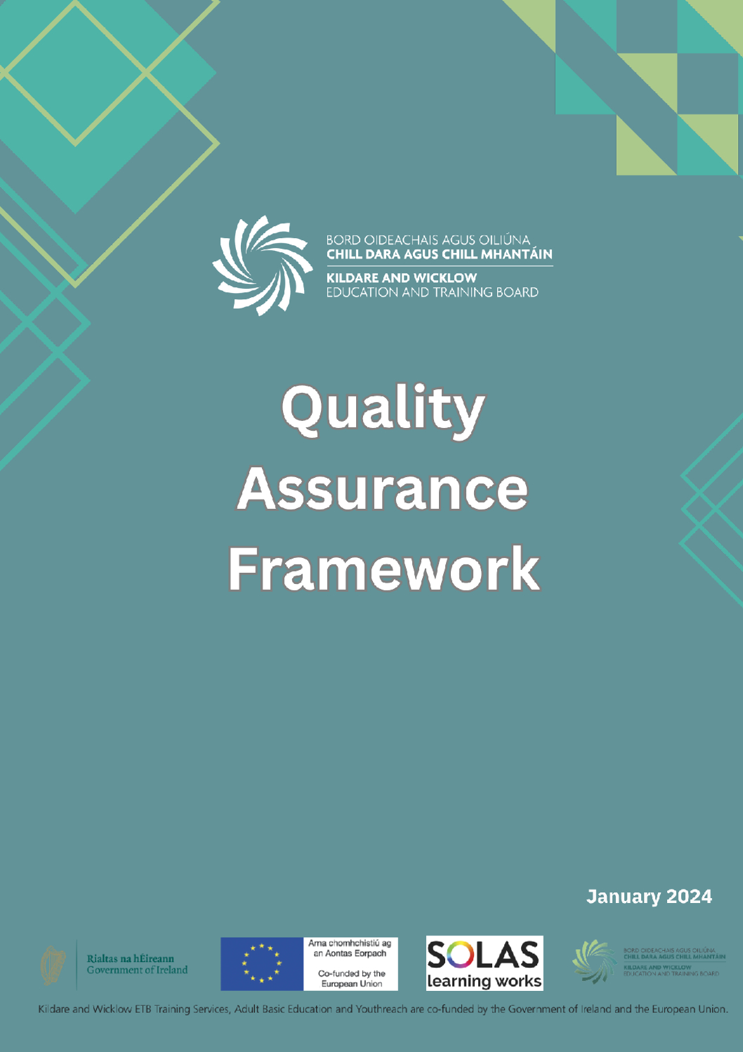Image of KWETB Quality Assurance Framework document cover